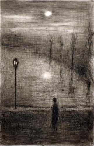 Stromořadí pod lampou